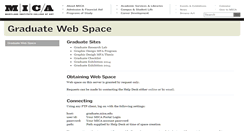 Desktop Screenshot of graduate.mica.edu