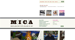 Desktop Screenshot of mica.edu